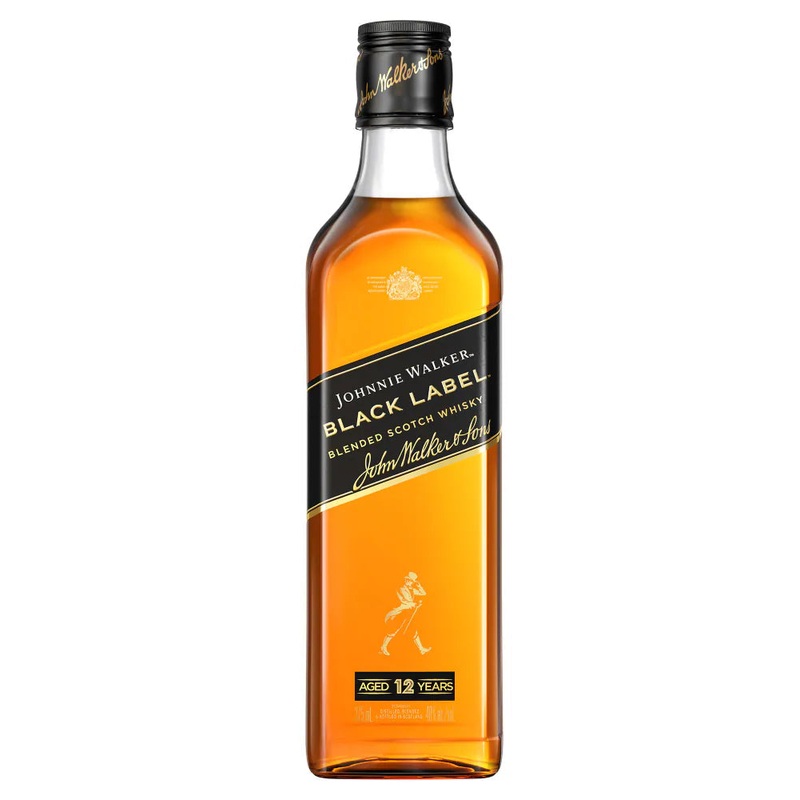 Johnnie Walker Black Label 12 Year Old Blended Scotch Whisky 375ml
