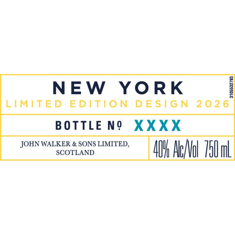 Johnnie Walker Blue Label New York Limited Edition 2026