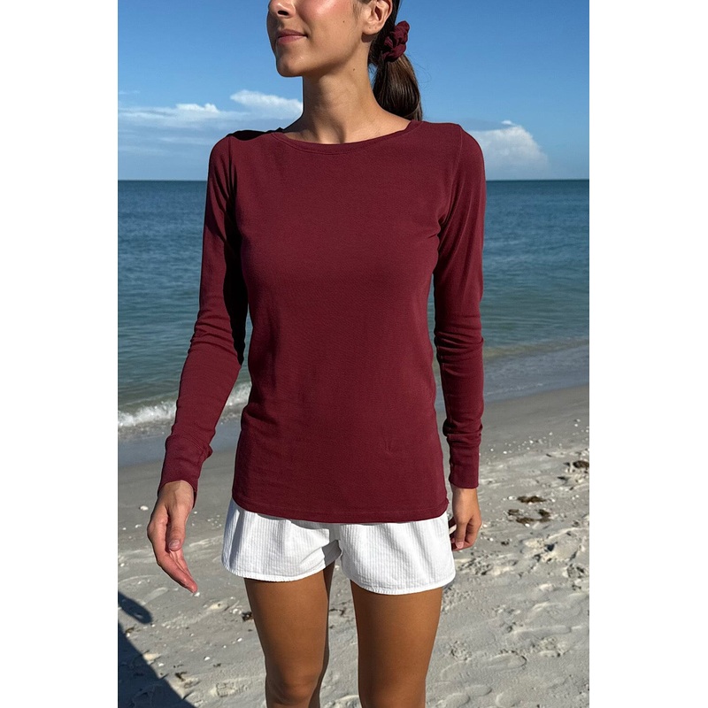 Catalina Top Burgundy