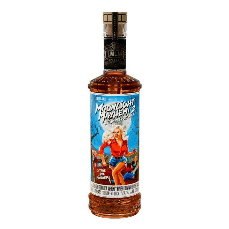 Filmland Spirits Moonlight Mayhem! 2: The White Pontiac Straight Bourbon Whiskey 750ml