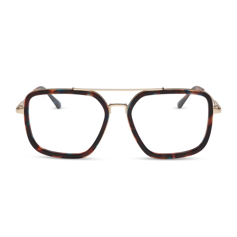JORDAN - CONFETTI TORTOISE + BLUE LIGHT GLASSES