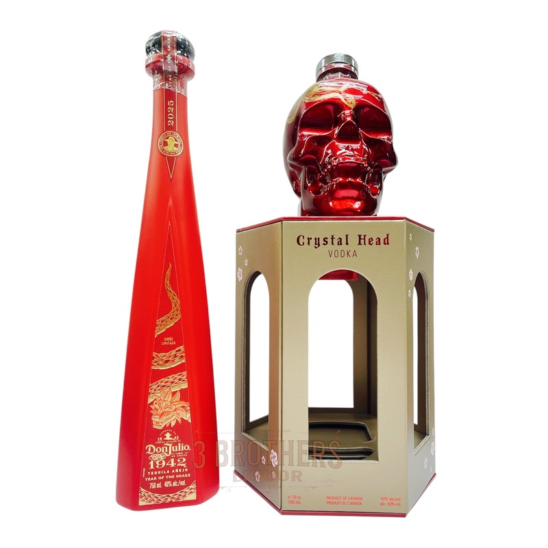 Don Julio & Crystal Head Year Of The Snake Lunar Year 2025 Edition Bundle Set