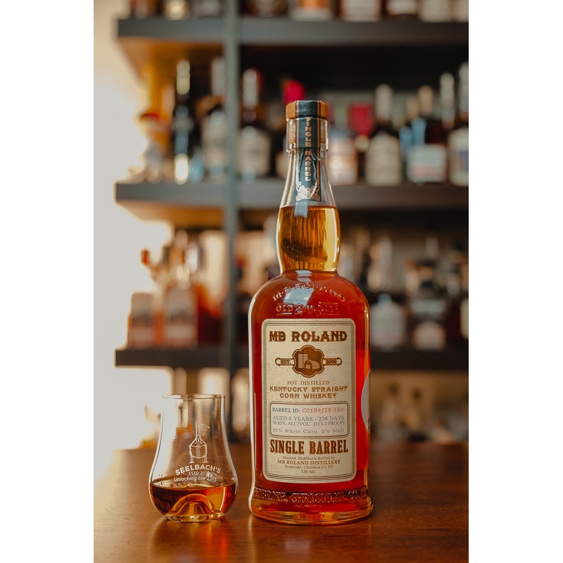 MB Roland Single Barrel Kentucky Straight Corn Whiskey #CO1B4J25-1BA - Selected by Seelbach's
