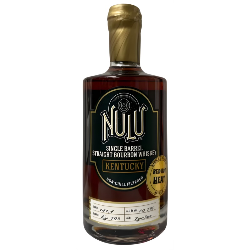 Nulu Single Barrel Straight Bourbon Whiskey 'Red Hot Heat' Hazmat 141.4 Proof