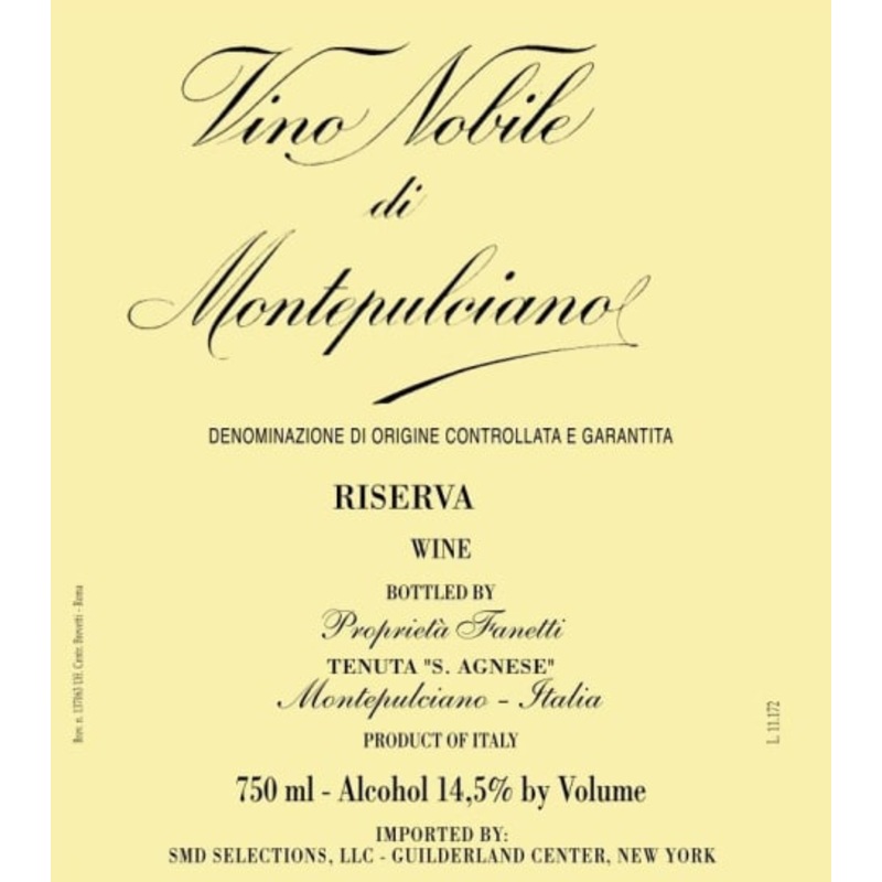 2017 Vino Nobile Reserve 750 Ml