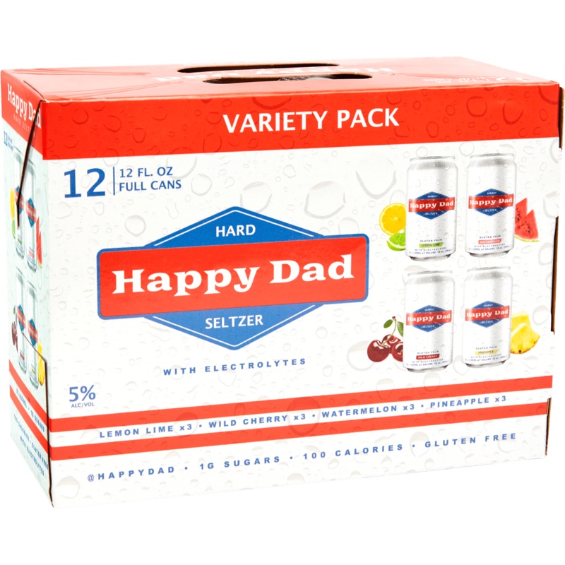 Happy Dad Seltzer Variety 12 Pack