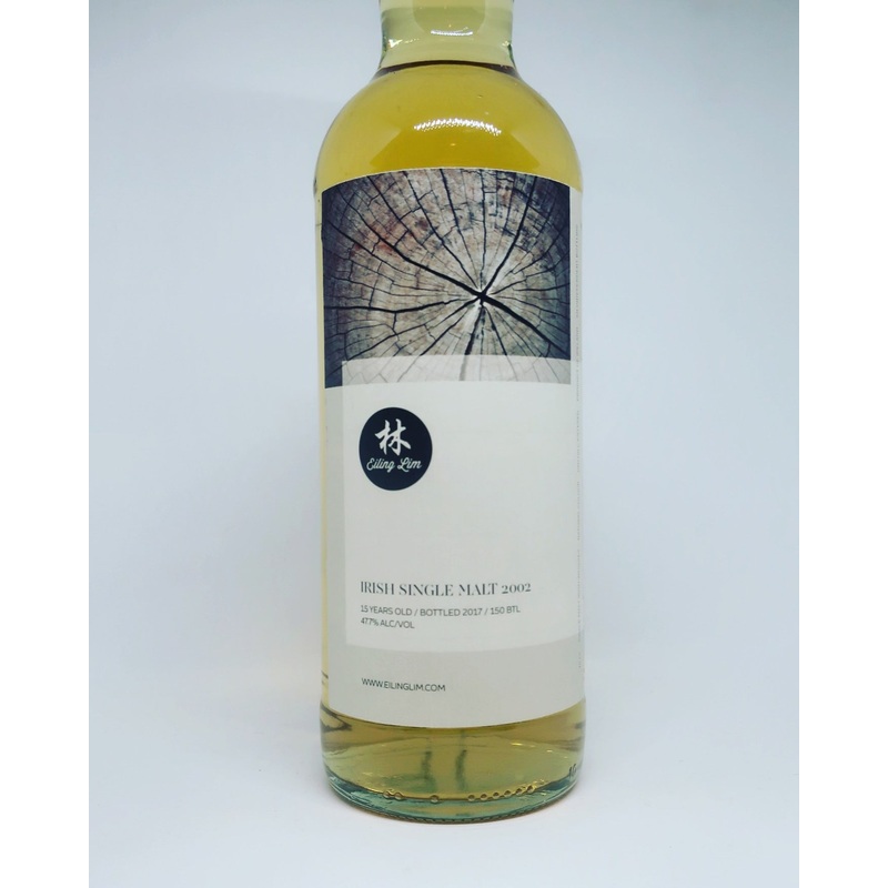 EILING LIM ZEN LABEL IRISH SINGLE MALT 2002/2017 15YO BOURBON CASK - 47.7%