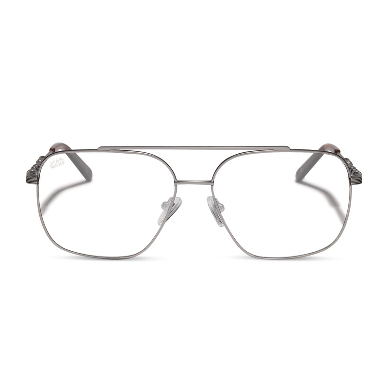HAN SOLO 2.0 - BRUSHED DARK BLASTER GREY METAL + GLASSES