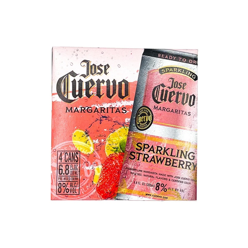 Jose Cuervo Sparkling Strawberry Margarita 4pk