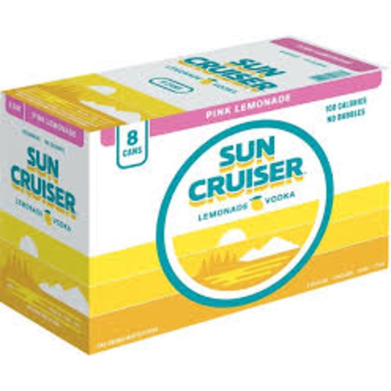 Sun Cruiser Pink Lemonade Vodka Cocktail 12-Oz 8-Pack
