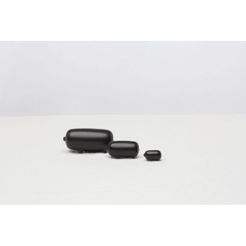 Hakusan Ornament Pig Black Matte