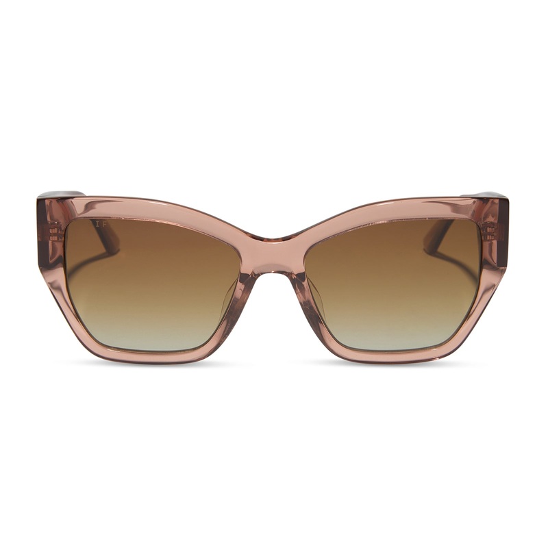 VIVIENNE - CAF OLE + BROWN GRADIENT + POLARIZED SUNGLASSES