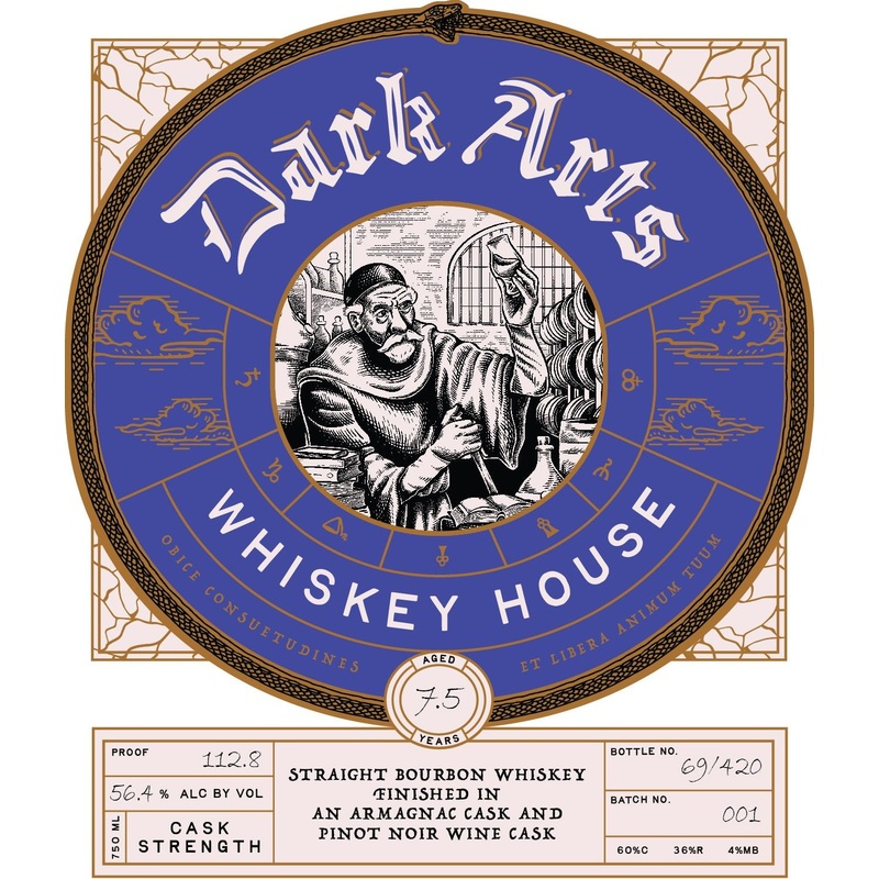 Dark Arts Whiskey House Straight Bourbon Whiskey 7.5-Year, Cask Strength