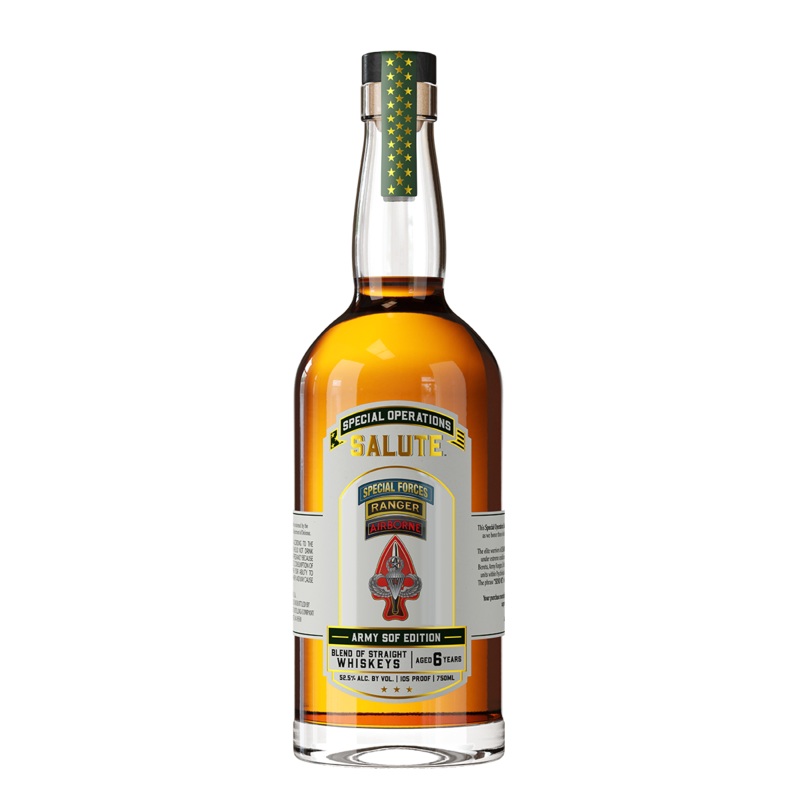 Heritage Distilling Co Special Operations Salute Whiskey - Army SOF Edition (Bottle Only)