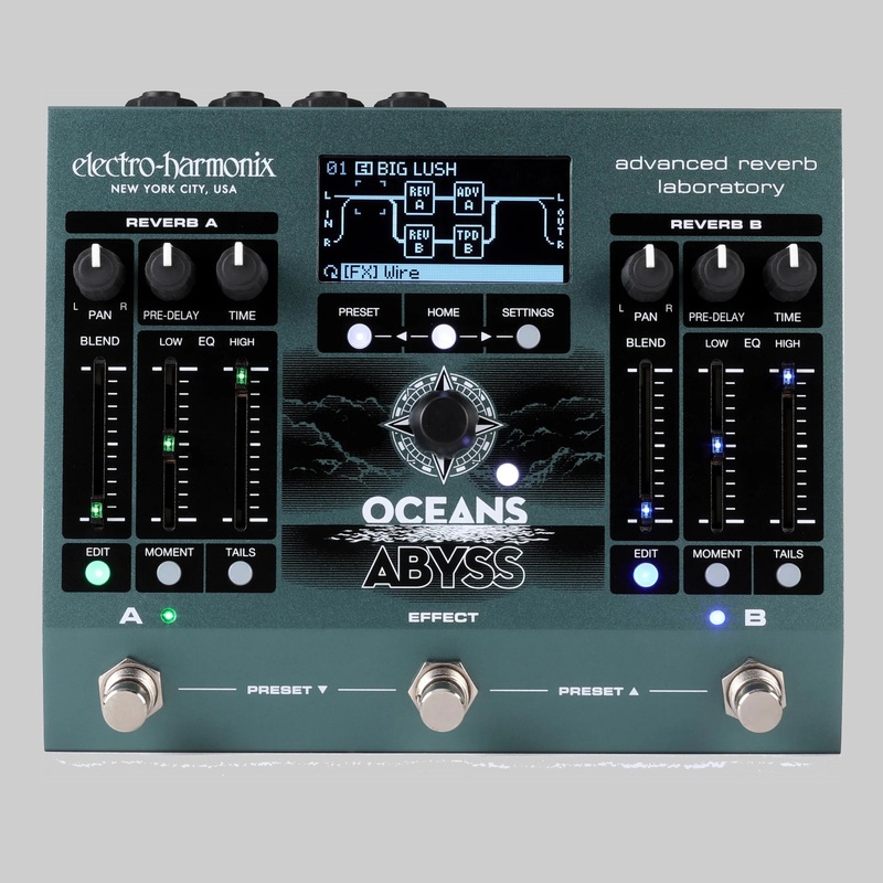 Electro-Harmonix Oceans Abyss Advanced Reverb Laboratory