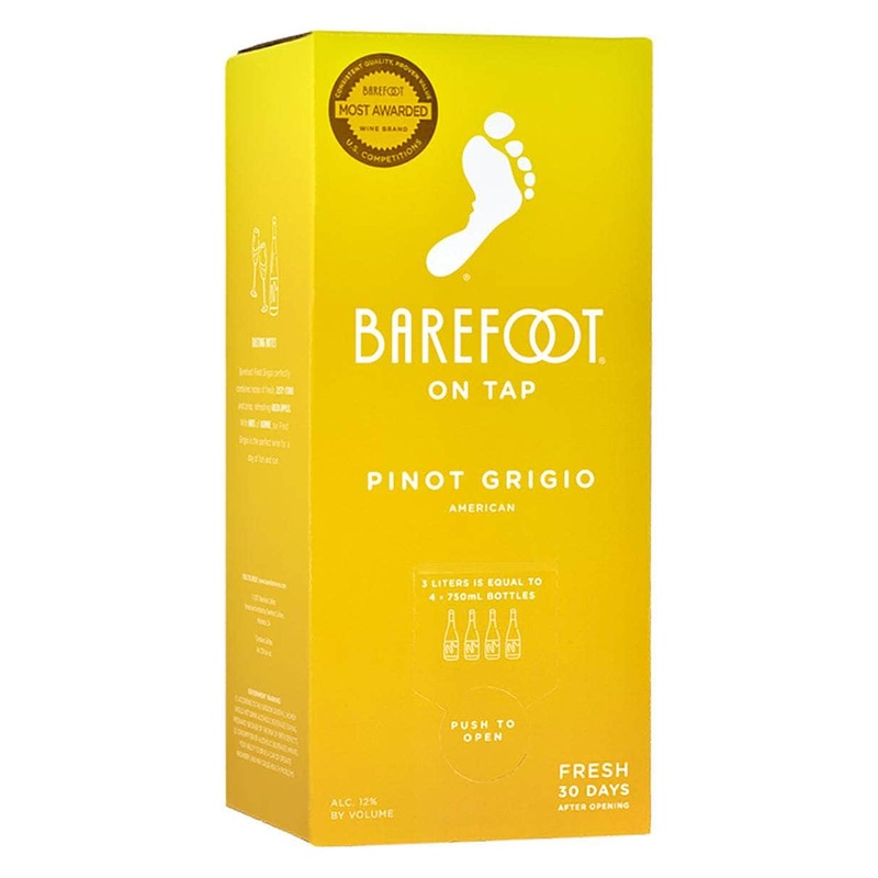 Barefoot On Tap Pinot Grigio 3Lt