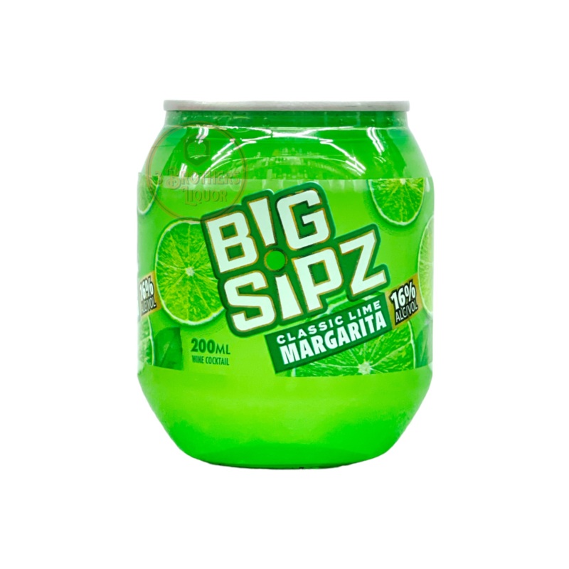 Big Sipz Classic Lime Margarita Cocktail In A Can