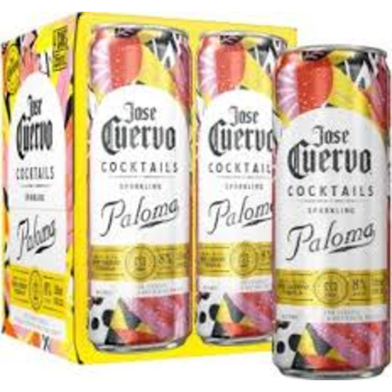 Jose Cuervo Sparkling Paloma Cocktail 355ml Can 4-Pack