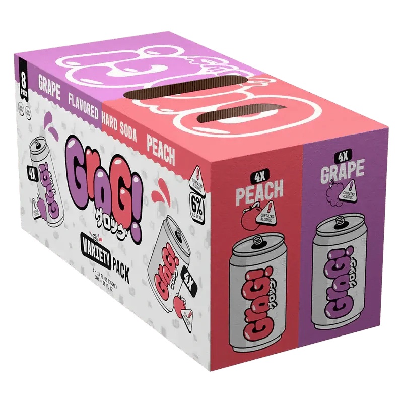Grog Hard Soda Variety Can 8-Pack