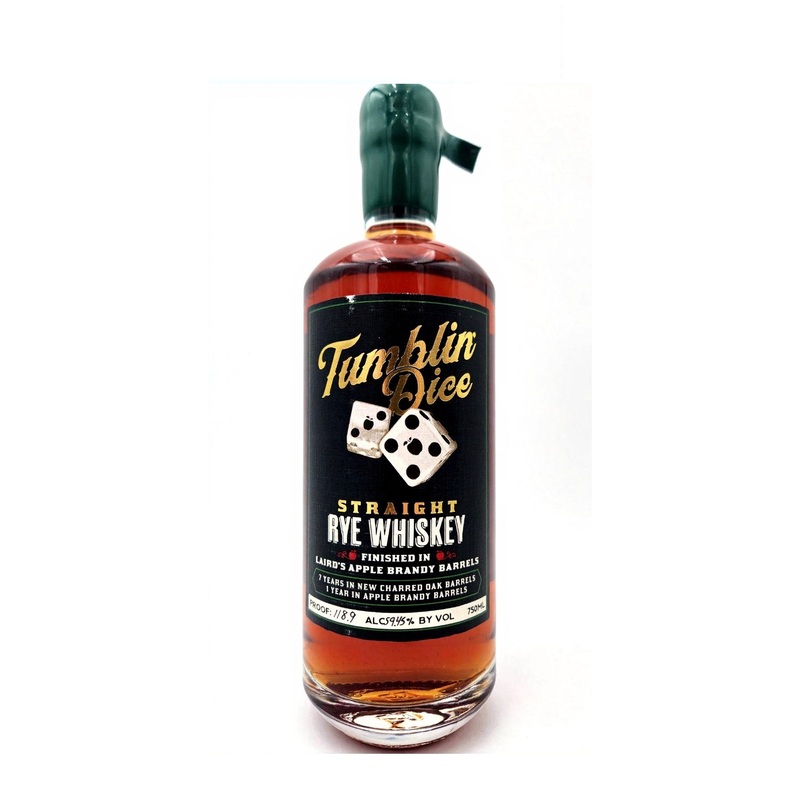 Tumblin Dice Straight Rye Whiskey Finished in Laird's Apple Brandy Barrels
