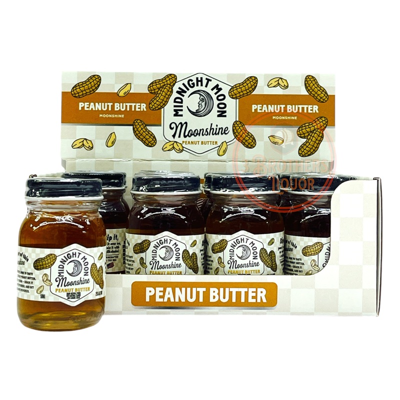 Midnight Moonshine Peanut Butter Flavored Moonshine Mini Shots (12 Of 50ML)