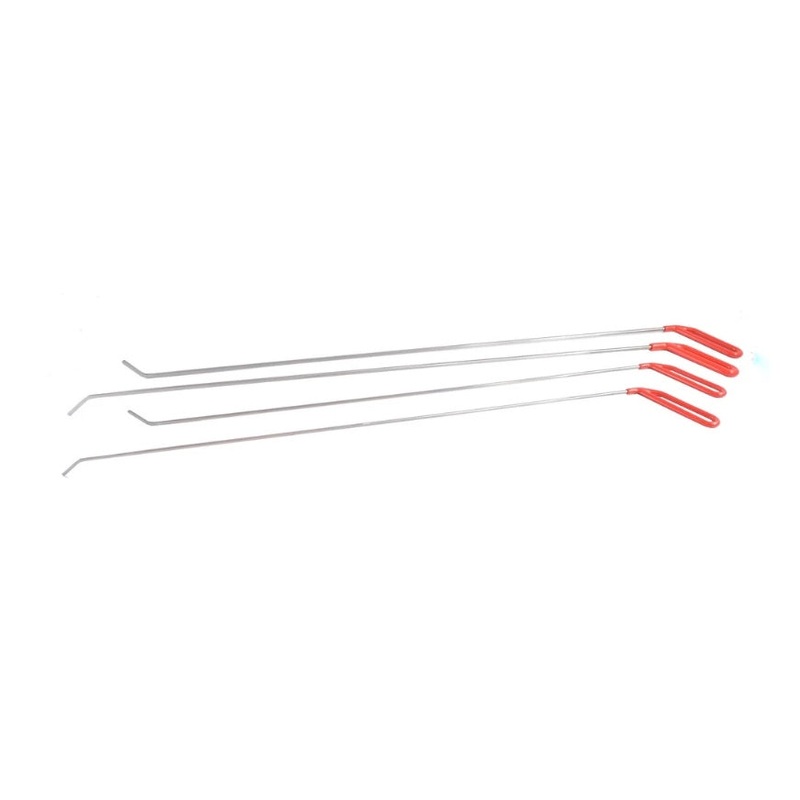 4-Piece Extra Long Flat Shaft Set Red