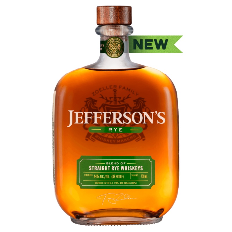 Jefferson's Straight Rye Whiskey 750ml