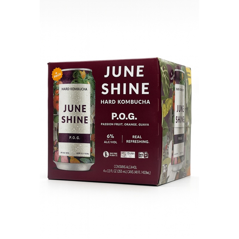 June Shine P.O.G. 4Pk Hard Kombucha