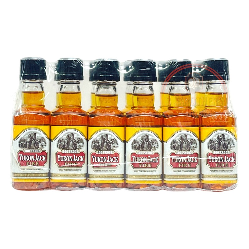 Yukon Jack Fire 100 Proof Liqueur Mini Shots (12 of 50ML)