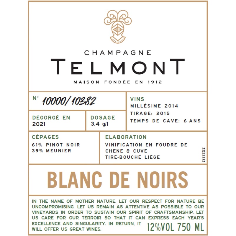 2014 Bl De Noirs 750 Ml