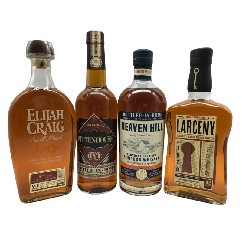 Elijah Craig Rittenhouse Heaven Hill and Larceny Bourbon Bundle 750ML