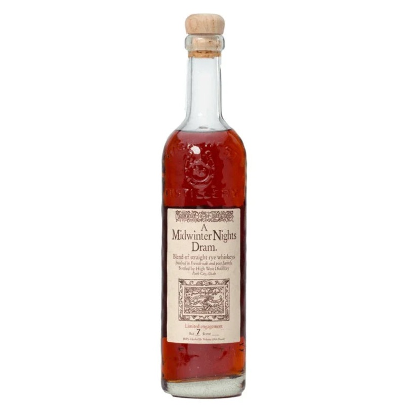High West A Midwinter Night Dram Straight Rye Whiskey 750ml