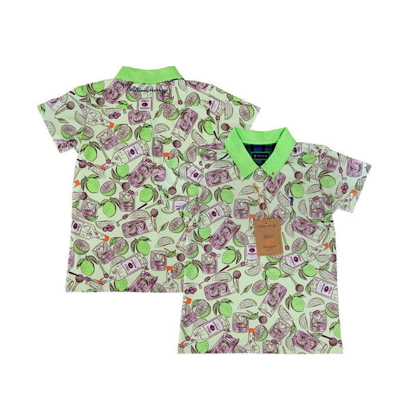 Tito's X William Murray Transfusion Men's Golf Polo Lime