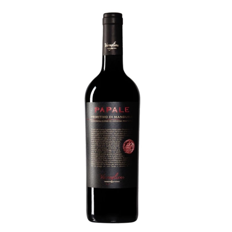 Varvaglione Papale Primitivo di Manduria 2022 750ml 14%Southern Italy PugliaPrimitivoRed Wine
