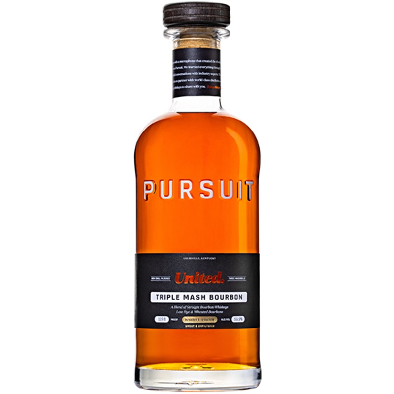 Pursuit United Triple Mash Barrel Proof Bourbon Whiskey 700ml