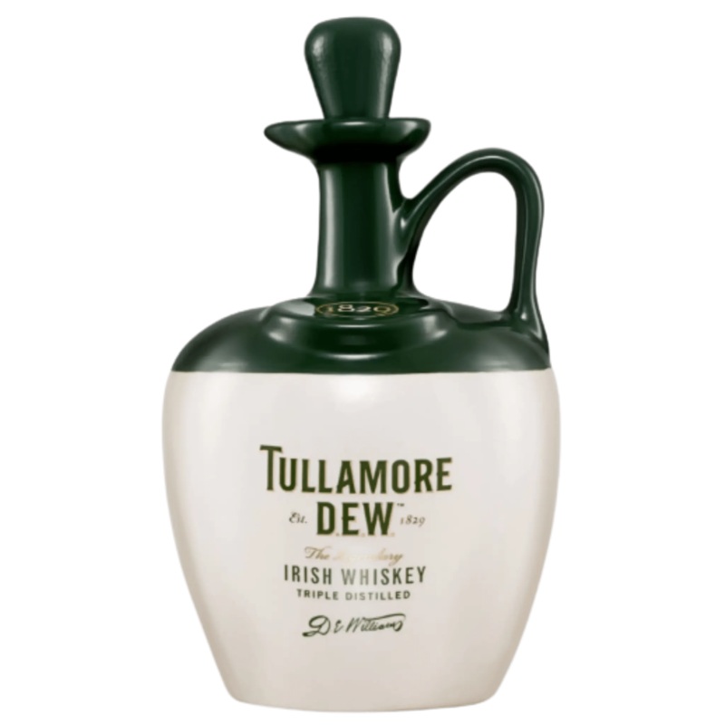 Tullamore D.E.W. Irish Whiskey Ceramic Crock 750ml