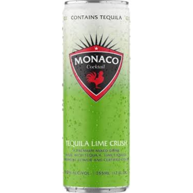 Monaco Tequila Lime Crush Cocktail 355ml