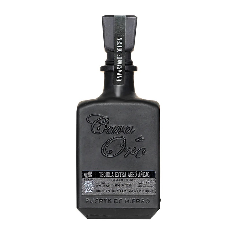 Cava de Oro Black Bottle Extra Aged Anejo Tequila 750ml
