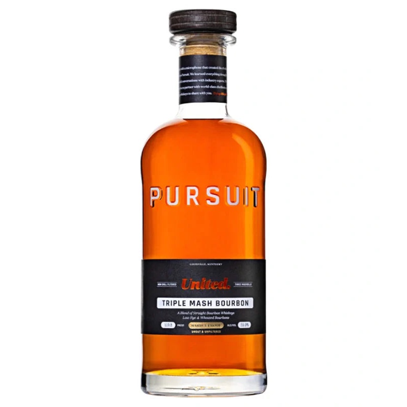 Pursuit United Barrel Proof Triple Mash Bourbon 700mL
