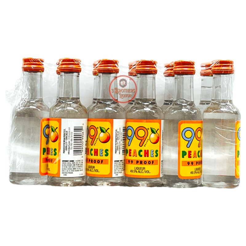 99 Brand Proof Peaches Liqueur 50ML Shots