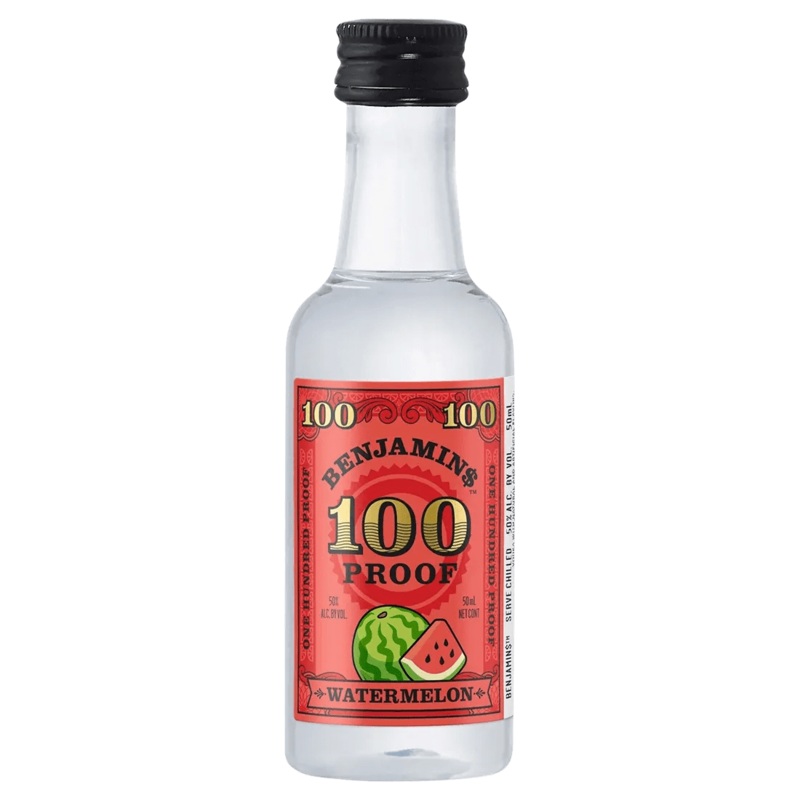 Benjamins Vodka Watermelon 100 Proof 50mL