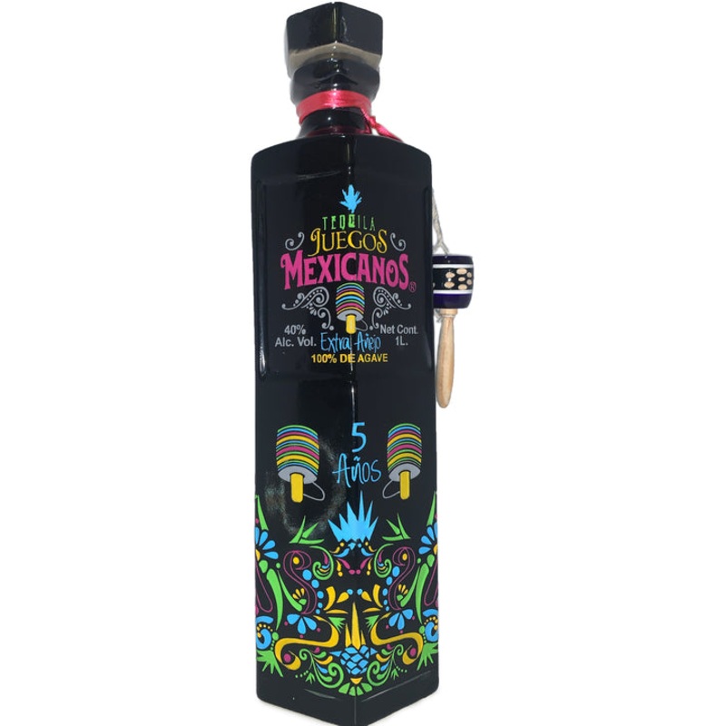 Juegos Mexicanos Extra Anejo Tequila 1Lt