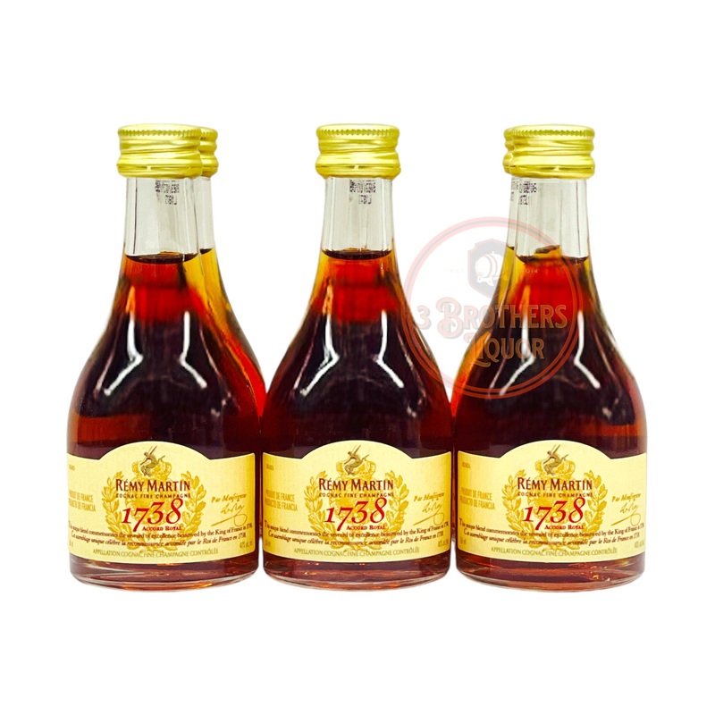 Remy Martin 1738 Cognac Fine Champagne Accord Mini Shots (6 Of 50ML)