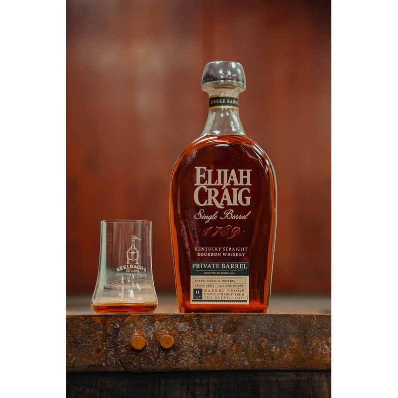 Elijah Craig Single Barrel Bourbon 11-Year 126.4 proof - Selected by Seelbach's