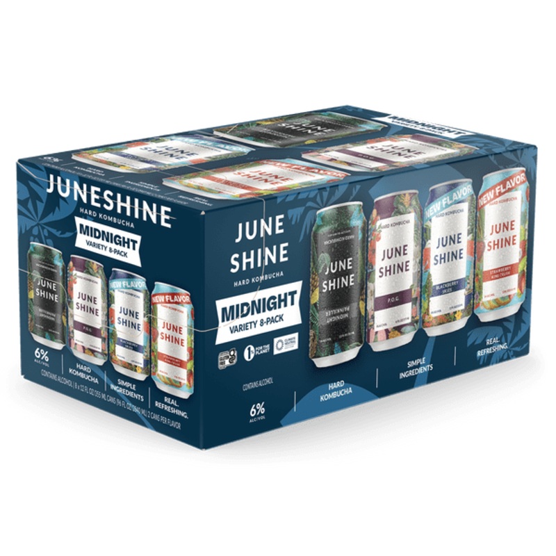 Juneshine Hard Kombucha Midnight Variety Pack