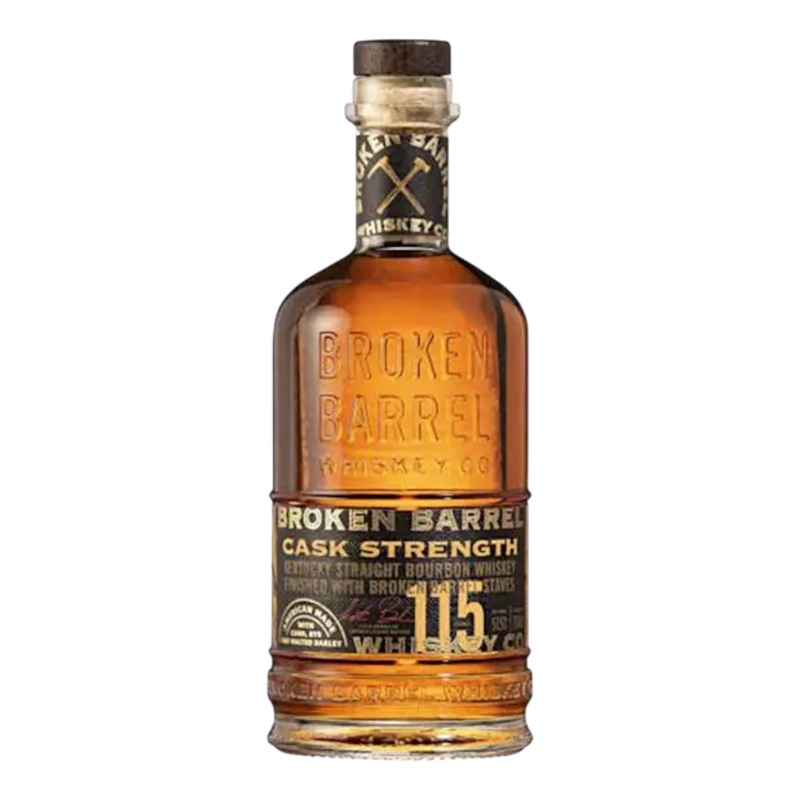 Broken Barrel Whiskey Cask Strength Bourbon Whiskey (100 ml)