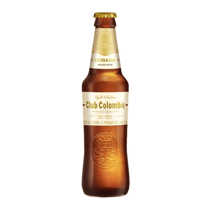 Club Colombia Dorada Golden Lager Beer Bottle 6-Pack