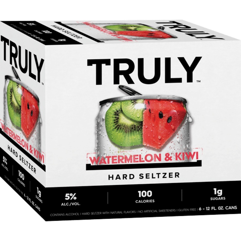 Truly Hard Seltzer Watermelon & Kiwi - 6pk