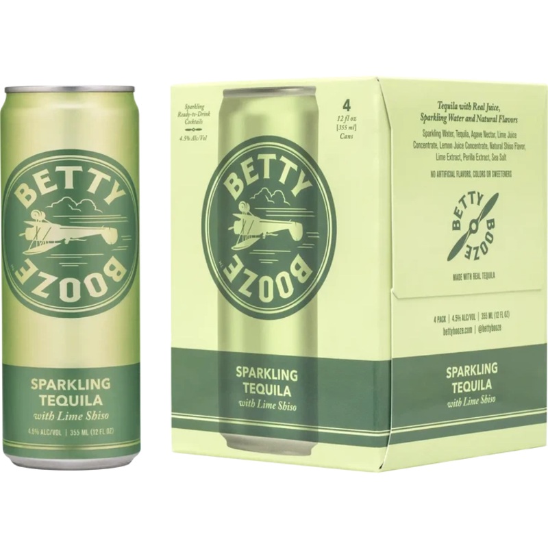 Betty Booze Sparkling Tequila with Lime Shiso By Blake Lively