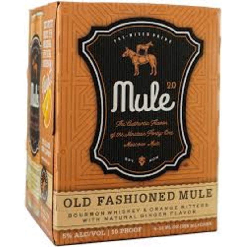 Mule 2.0 Old Fashioned Mule Cocktail 4-Pack Can